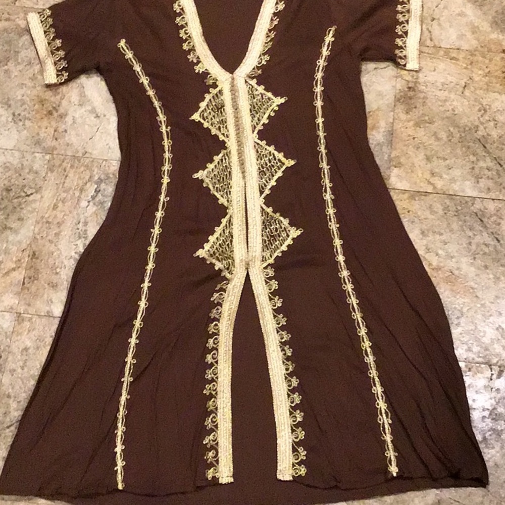 Vintage Kurta ! hippy India dress tunic silk